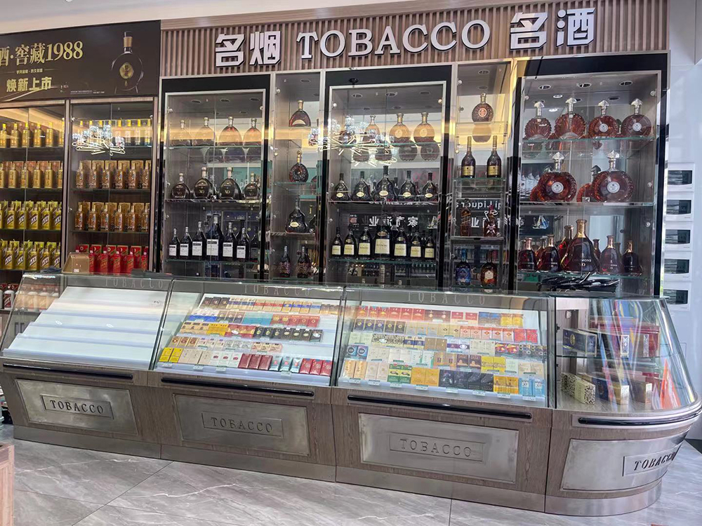 九揽烟酒柜｜精选优质原料，打造耐用高端烟酒陈列柜体